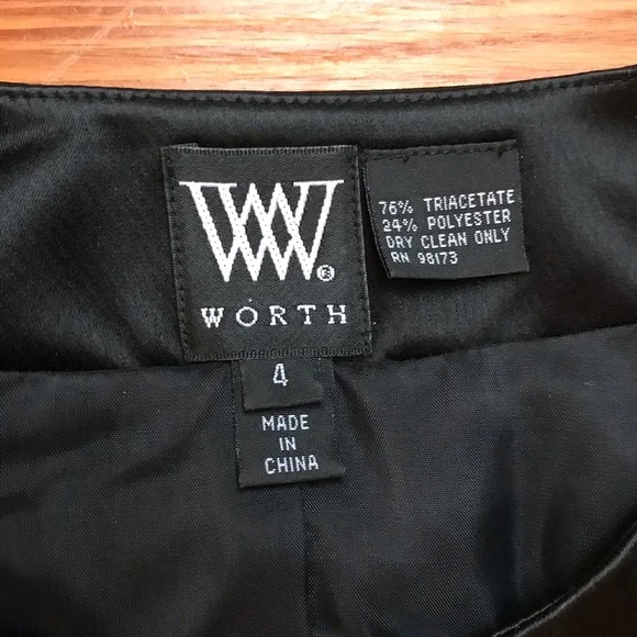 Worth Black Satin Flare Sleeve Jacket, EUC, 4 - Picture 4 of 13